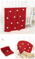 Manta de Bebe Tejida para recién nacido, ropa de Cama para Niño y Niña, edredón de 100x80cm, envolvent para cochecito infantil, Moda Super suave, Cuadros de Flores 3D bonitos - details 10
