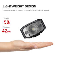 BORUiT B33Linterna Frontal LED De Sensor De Movimiento Mini Con Lente Zoom Y Luz Roja XP-G2 3030 Recargable Por USB Para Pesca Y Camping - details 13
