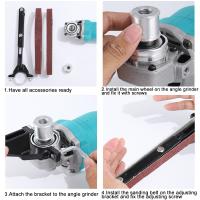 Accesorio Modificado Para Motosierra Ángulo 6/10PCS Sander De Cinta Para Trabajar Madera Pulir Y Cortar Polvo Compatible Con 100/115/125 Motosierra - details 5