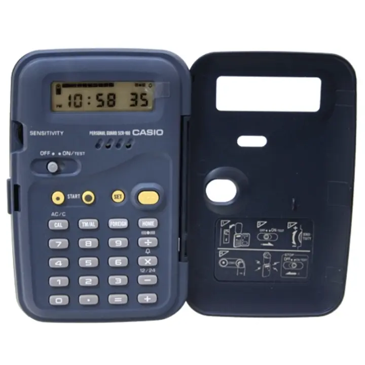 Calculadora Casio Scr-100 Calculadora Con Reloj Y Alarma Segurid - 1