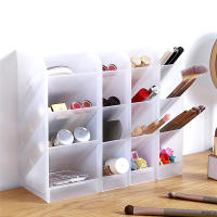 Organizador De Escritorio Para Lápices Y Maquillaje Tipo Inserción Oblicua Caja De Almacenamiento Para Pinceles Y Suministros De Oficina Material PP - details 1
