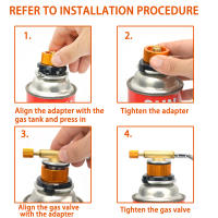 Adaptador De Estufa a Gas Propano Tipo Split Convertidor Para Tanque Y Quemador Accesorios Para Camping Adaptador Refill - details 6