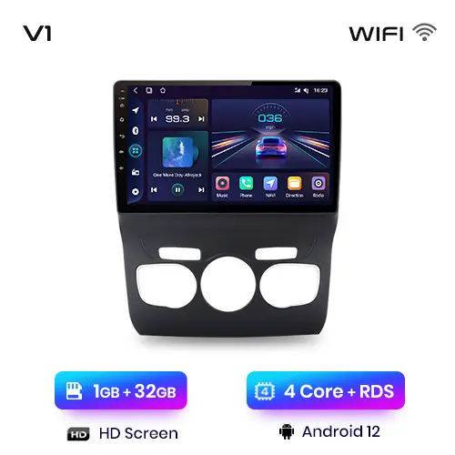 Junsun radio coche para Citroen C4 2 B7 2013 2014 2015 2016 inalambrico CarPlay Android Auto sistemas inteligentes de coche reproductor multimedia para auto No 2 din 2din DVD - 1