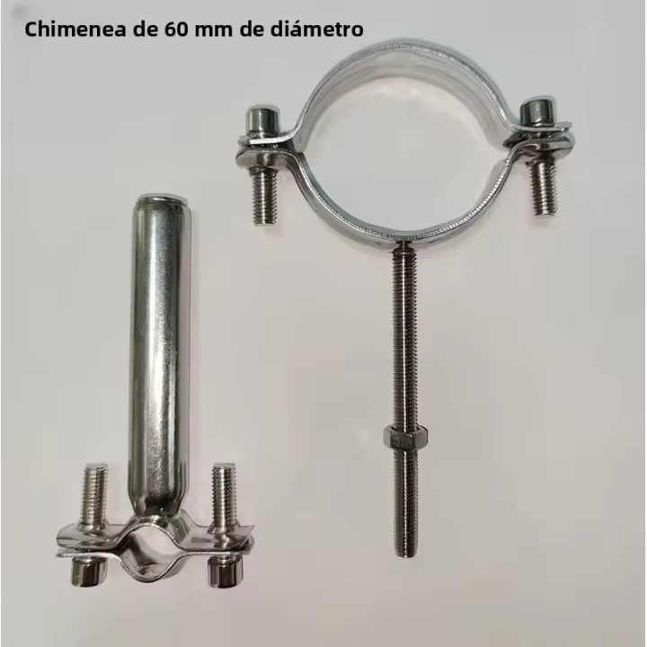 Soporte De Tubería De Fumada Para Estufa De Leña De Camping Al Aire Libre En Acero Inoxidable 304 Clip De Fijación Para Tubo De Fumada - 1