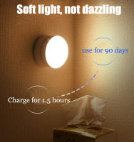 Luz Nocturna LED Con Sensor De Movimiento Cargable Por USB Para Dormitorio Control De Sonido/Luz Para Pasillo Baño Hogar - details 4