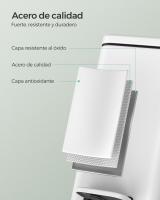 Cubo de Basura de 10 litros para Baño con Pedal - Compacto para Espacios Pequeños, Cierre Suave, Acero Inoxidable, Disponible en Blanco, Negro y Plata - details 5
