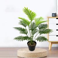 Gran Árbol De Palma Artificial Falsa Planta Tropical Monstera Ramas Verdes Hojas De Plástico Para Decoración De Jardín Interior Y Exterior En Casa - details 5