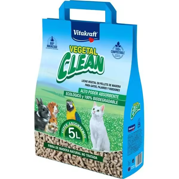 Vitakraft Vegetal Clean Universal Animales  5 litros - 1