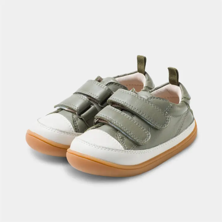 Deportivas color kaki piel Littlebluelamb - 1