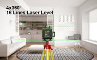 Nivel Láser 3D/4D LFINE Con Control Remoto 8/12/16 Líneas Horizontales E Verticales Auto-niveladas 8 Líneas 360° - details 0