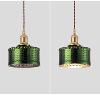 Lámpara Colgante Minimalista Japonesa De Vidrio Creativa Y Personalizada LED Verde En Bronce Para Iluminación De Habitaciones Y Salones - details 18