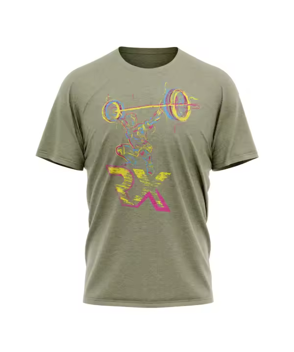 Camiseta mixta SNATCH multicolor - Cross Training algodón Rx Heavy Camiseta hombre algodón - 1