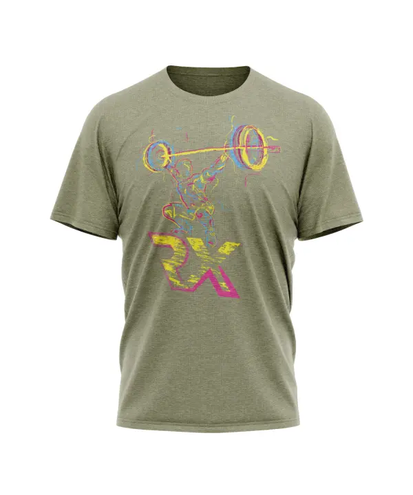 Camiseta mixta SNATCH multicolor - Cross Training algodón Rx Heavy Camiseta hombre algodón - 1