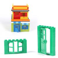 Bloques De Construcción DIY Para Niños 102 Piezas Ciudad Arquitectura Juguete Educativo De Bloques De Ladrillo Para Puertas Y Ventanas - details 2