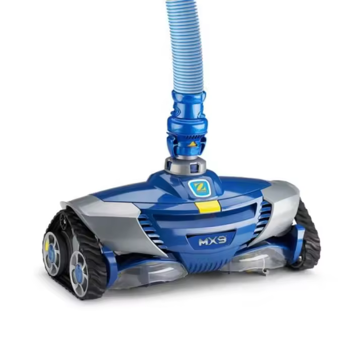 Limpiafondos hidráulico ZODIAC MX9 para piscinas con sistema de navegación XDrive preprogramado, Sistema de turbo succión y tracción con orugas dentadas. Resultados de limpieza óptimos gracias a una turbina de alto rendimiento y dos hélices de succión. - 1