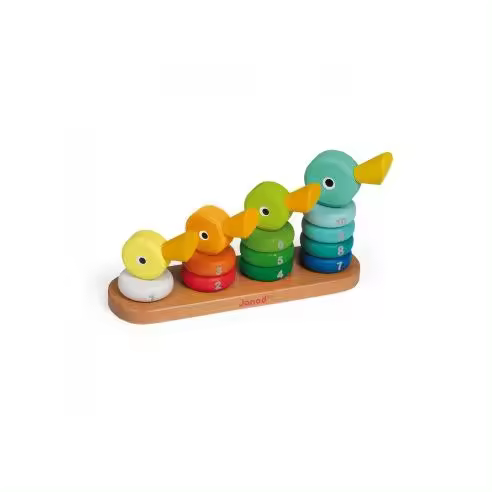 Juero para apilar patitos de madera - Janod J08212 JU08212 JANOD - 1