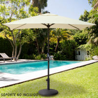 Aktive 53879 - Sombrilla rectangular para balcón, Parasol terraza, Sombrilla rectangular, Sombrilla terraza jardín, 200x120 cm, color crema, mástil aluminio CALIDAD DE CONFIANZA OFICIAL GARANTIZADO - details 5