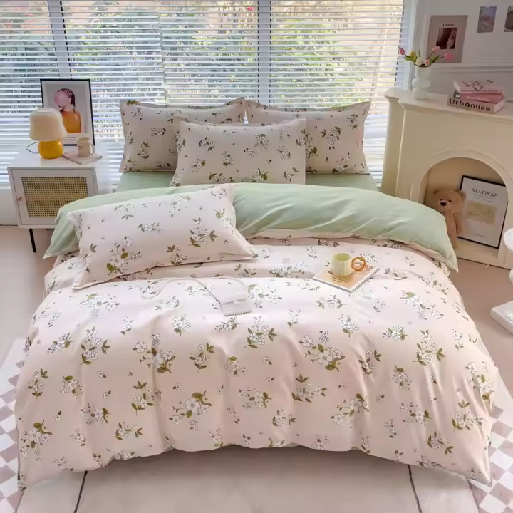 Juego de Funda Nórdica 4 Piezas de Algodón Alta Calidad Juego de Ropa de Cama- Dibujo Elegante - Varios Tamaños Disponibles - 1