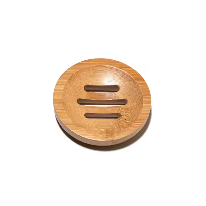 Cepillo De Limpieza De Bambú Para Platos Y Sartenes De Hierro Fundido Escobilla De Madera Para Cocina Con Soporte De Jabón - 1