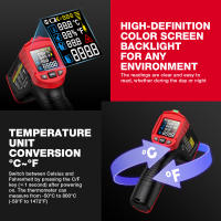 HABOTEST HT651D Termómetro Infrarrojo Con Láser Medidor De Temperatura No Contacto Industrial Rango -50-800℃ Digital Portátil - details 14