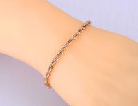 Pulsera De Acero Inoxidable Con Cadena De Enredado Para Hombres Y Mujeres Lokaer Estilo Hip Hop/Rock Plataforma De Fiesta Bangle B21138 - details 8