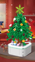 Árbol De Navidad DIY Mini En Bloques Constructibles Juguete Para Niños Decoración De Escritorio Regalo De Navidad Para Niñas Y Niños - details 0