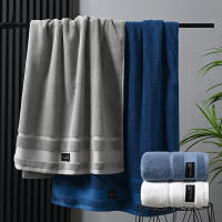 Toalla De Baño Grande De Algodón 100% 160x80cm Toallas De Lujo Para Ducha Viaje Deportes Regalo Tela Terry Absorbente Rectangular Bordado Plaid - details 0