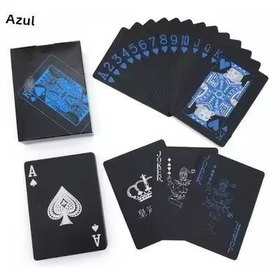 Mini Cartas De Juego Duras Impermeables De PVC Plástico Para Adultos Juego De Cartas De Plástico Resistentes Al Agua Para Juegos De Mesa - 1