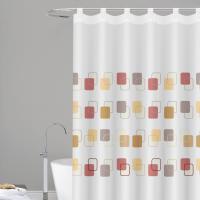 HMS Cortina de Baño Ducha 100 % Poliéster Hidrófuga y Secado Rápido con Trabillas – 140×180 / 180×200 cm - details 0