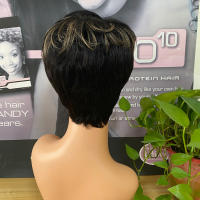 Pelucas De Cabello Humano Bob Corto Natural Color Brasileño Remy Peluca De Corte Pixie Para Mujeres Negras Misney - details 12