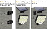 Lámpara Solar Exterior LED Impermeable Con Sensor De Movimiento Luz De Exterior Para Navidad Incluye Bombilla Y Luz Dimmable - details 6