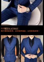 Traje De Moda Para Hombre 2025 (Blazer+Chaleco+Pantalones) Estilo Artístico Casuero Elegante Talla M-5XL Adecuado Para Bodas Y Trabajo - details 10