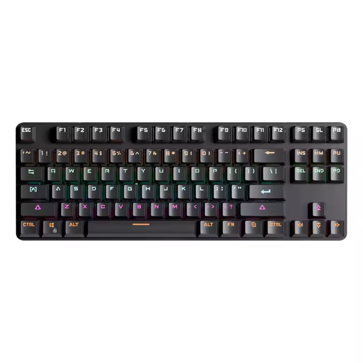 Teclado Mecánico USB MUCAI De 87 Teclas Con Iluminación LED Retroiluminada Para Gaming Switches Rojos Adecuado Para Escritorio - 1