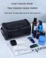 Bolsa De Viaje Para Hombres Y Mujeres Organizador De Maquillaje Y Cosméticos PU Impermeable Con Almacenamiento Portátil Y Colgante - details 7