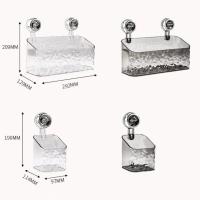 Cesta De Almacenamiento Para Baño Con Ventosa Montaje En Pared Organizador De Cosméticos Soporte Para Shampoo Y Champú Accesorios De Baño - details 0