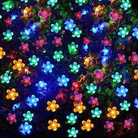Cadena De Luces Solares Para Jardín Con Forma De Flor 7M Impermeable Con 8 Modos De Iluminación Decoración Para Patio Exterior - details 11