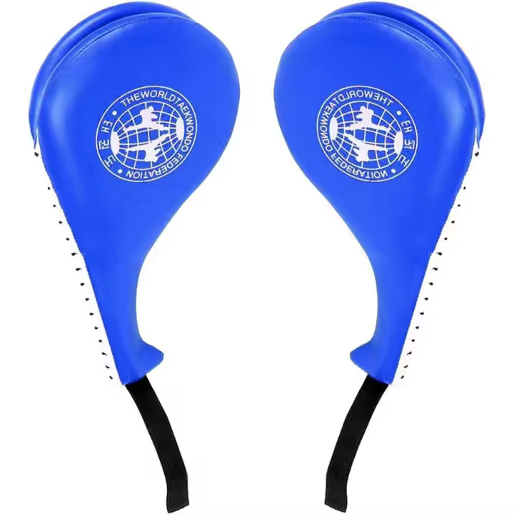 Paquete de 2 almohadillas para patadas de taekwondo, almohadillas duraderas para patadas de taekwondo, karate, artes marciales, entrenamiento de taekwondo, equipo de lucha de muay thai y MMA - 1