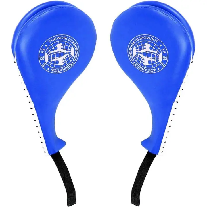 Paquete de 2 almohadillas para patadas de Taekwondo, almohadillas duraderas para patadas de Taekwondo, karate, Artes marciales, entrenamiento de Taekwondo, equipo de lucha de Muay Thai y MMA - 1