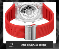 Reloj De Cuarzo ONOLA Para Hombre Y Mujer Resistente Al Agua De Lujo Con Correa De Silicona Y Pantalla Transparente De Plástico - details 9
