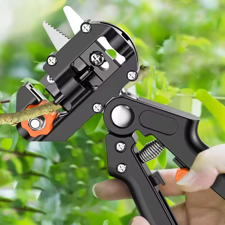 Tijeras De Podar Profesionales Para Jardín Herramienta Manual Para Frutas Y Árboles Cuchillo De Corte De Lujo Grafito Herramienta De Jardinería - 1