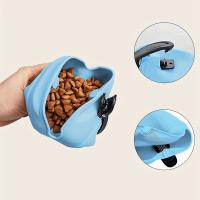 Bolsa De Cintura Para Entrenamiento De Perros De Silicona Con Clip Magnético Almacenamiento De Alimentos Para Premios Para Puppies Bolsa Portátil Para Salidas Con Alimentos Para Perros - details 1