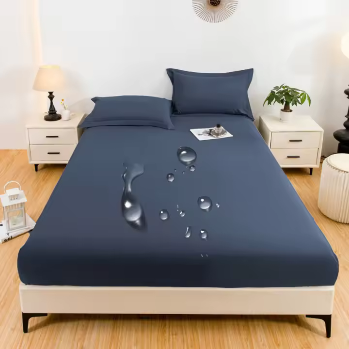 Fundas Para Sábanas Impermeables De Color Sólido Funda Para Cama Con Capa De Polvo Funda Para Colchón (No Incluye Fundas Para Almohadas Y Núcleo De Almohada) Material Poliéster 100% - 1