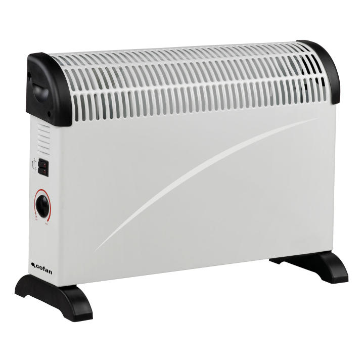 Cofan Convector Radiante con Termostato Regulable | Potencia 2000 W | 3 Configuraciones de Calor
