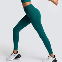 Leggings De Yoga Sin Costuras Para Mujer Levantador De Glúteos Deportivos De Fitness Y Gimnasio Pantalones De Running Terciopelo De Nylon De Cintura Elástica - details 19