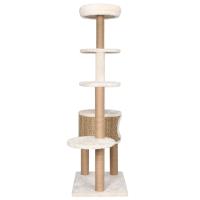 vidaXL Árbol para gatos cojín lujo poste rascador hierba marina 148 cm - details 3