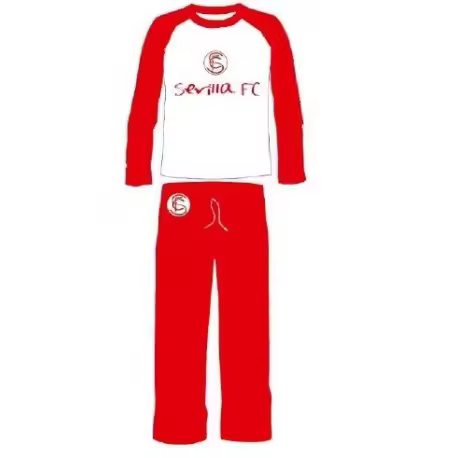 Pijama Sevilla Fútbol Club invierno niño Tallas 2 a 14 1-737 - 1