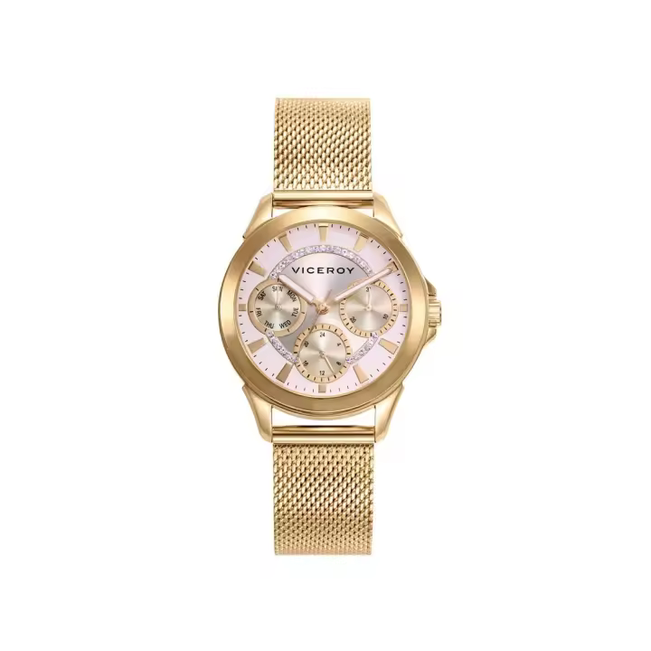 Viceroy CHIC 401196-97 Reloj de mujer - Acero ip dorado con malla - 1