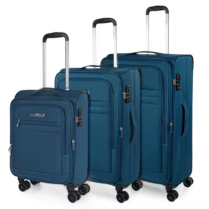 Jaslen - Juego Maletas De Viaje. Set Maletas De Viaje. Maleta Grande, Maleta Mediana Y Maleta Cabina Con Ruedas. Material EVA Resistente Y Ligera. Candado Combinación 101100 - 1