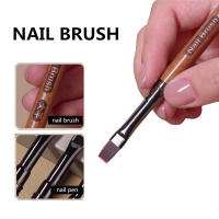 Pincel De Dibujo Para Uñas Con Mango Redondo De Madera 1PC Herramienta Para Manicura Pintura Gradient UV Extensión GEL Constructor Dibujo Pluma - details 7