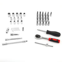 Kit De Herramientas 46 Piezas Chave Y Soporte De Boca Con Estuche Xiaofei 1/4 Destornillador Juego De Parques Para Automóvil - details 6